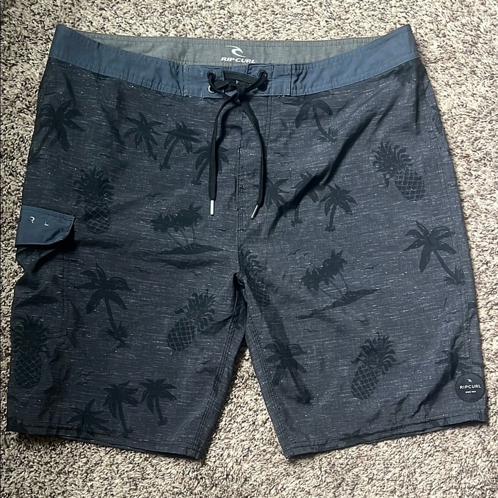 Rip Curl Blue Board Shorts with Quick-Dry Fabric